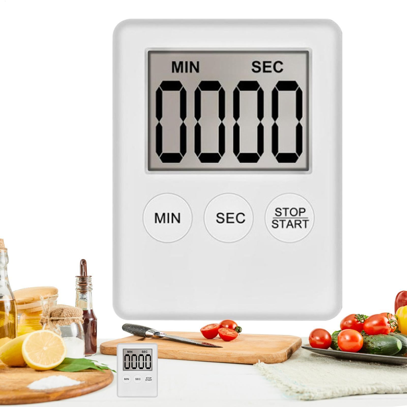 Baking Kitchen Set Up - ตัวตั้งเวลาทำอาหารแม่เหล็ก 1 ชิ้น จอแสดงผล LED ดิจิตอล