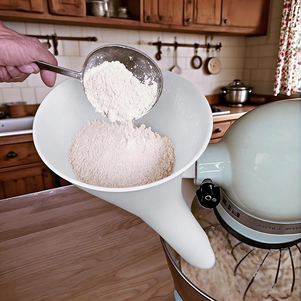 Kitchen Aid Baking Mixer - กรวยผสมแป้งสำหรับเครื่องผสมอาหารแบบตั้งโต๊ะขนาด 5 ควอร์ต ปากกว้าง ป้องกันการหก ป้องกันการตก