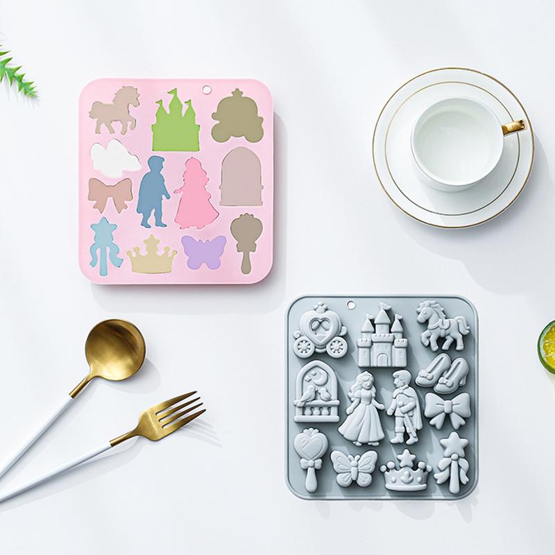 Silicone Cake Mold - แม่พิมพ์ซิลิโคนรูปโบว์ 3 มิติ 12 ช่อง สำหรับทำเค้กเจ้าชายเจ้าหญิง