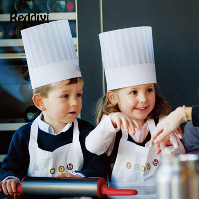 Baking Kitchen Kids - 10 Pce Kids Kitchen Hats Kindergarten