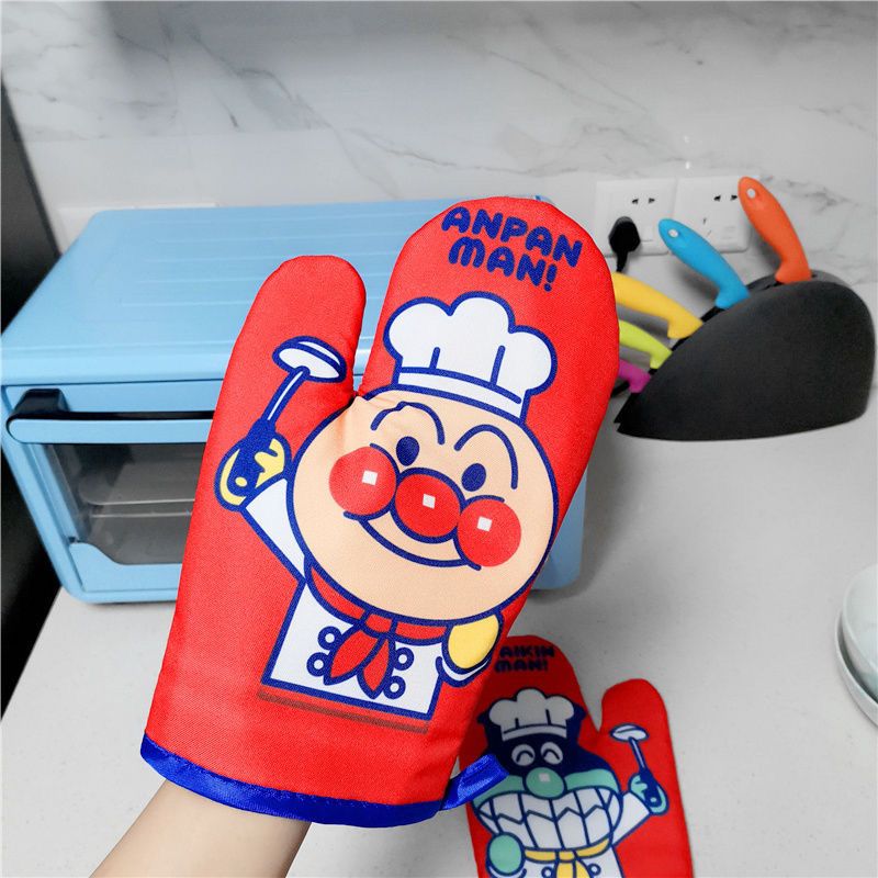 Kitchen And Baking - ถุงมือฉนวนกันความร้อนสำหรับเตาอบไมโครเวฟ 2 ชิ้น สำหรับใช้ในครัวเรือน ทนความร้อน หนา