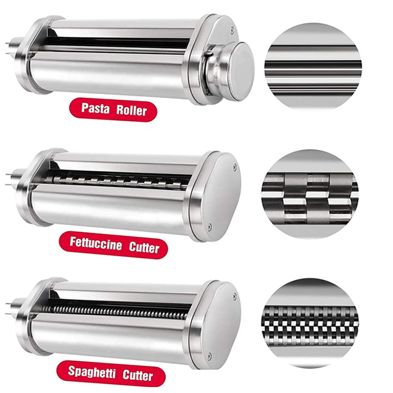Kitchen Aid Baking Mixer - สําหรับ KitchenAid พาสต้า Roller Fettuccine สปาเก็ตตี้เครื่องตัดชุด