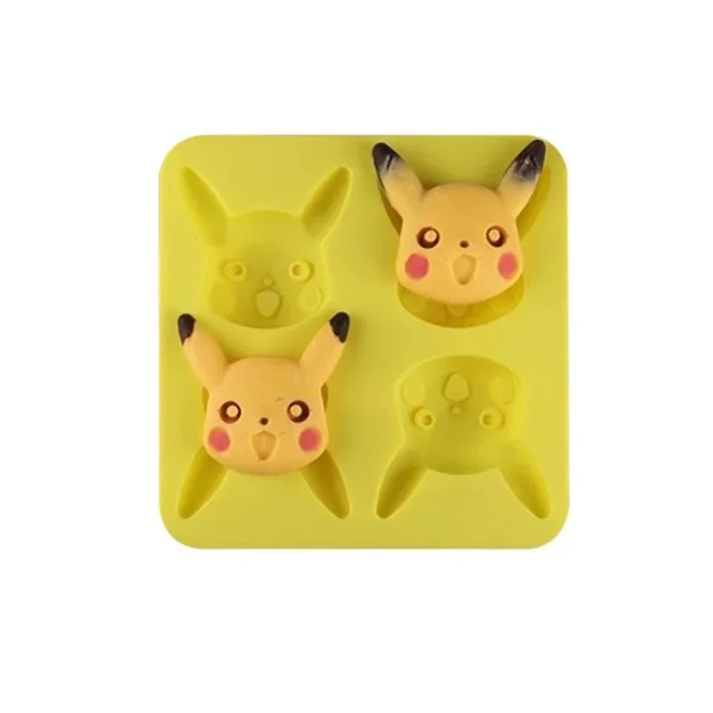 Kitchen Baking Molds - พิมพ์ซิลิโคนรูปปิกาจูสำหรับทำช็อกโกแลต ขนมอบ เค้ก แบบไม่ติดกระทะ สำหรับทำขนมอบ DIY