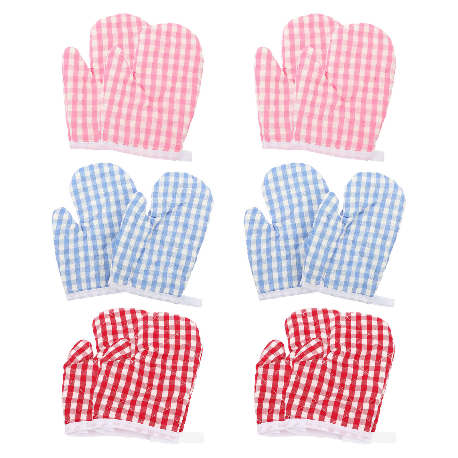 Baking Kitchen Kids - ถุงมือกันความร้อนสำหรับเด็ก 6 คู่ ถุงมืออบขนมสำหรับเด็ก ป้องกันความร้อน กันลื่น