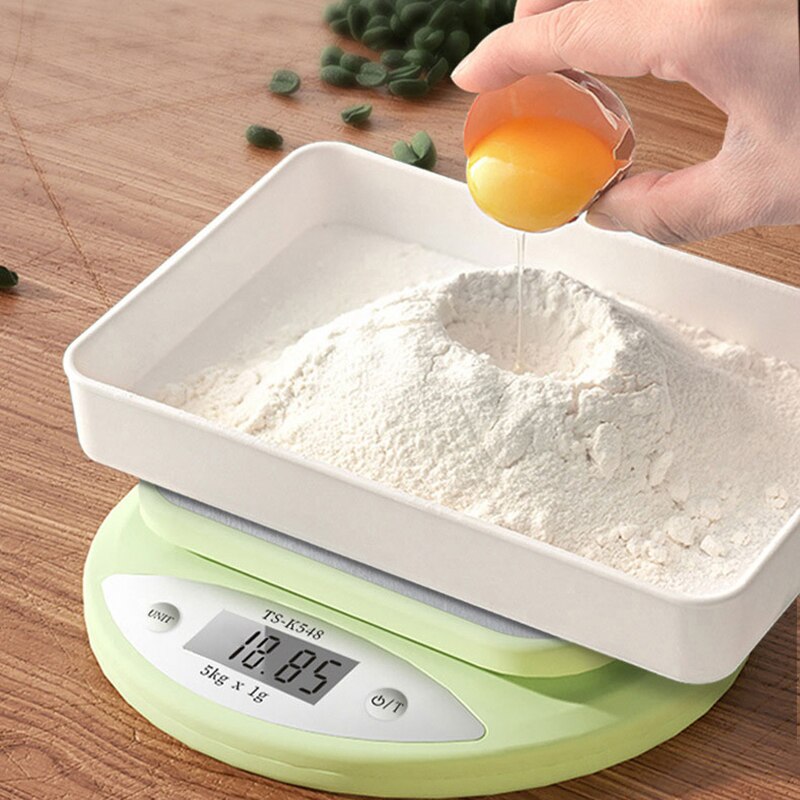 Kitchen And Baking - เครื่องชั่งครัวดิจิตอล 5 กก./1 กรัม เครื่องชั่งอิเล็กทรอนิกส์ความแม่นยำสูง หน้าจอ