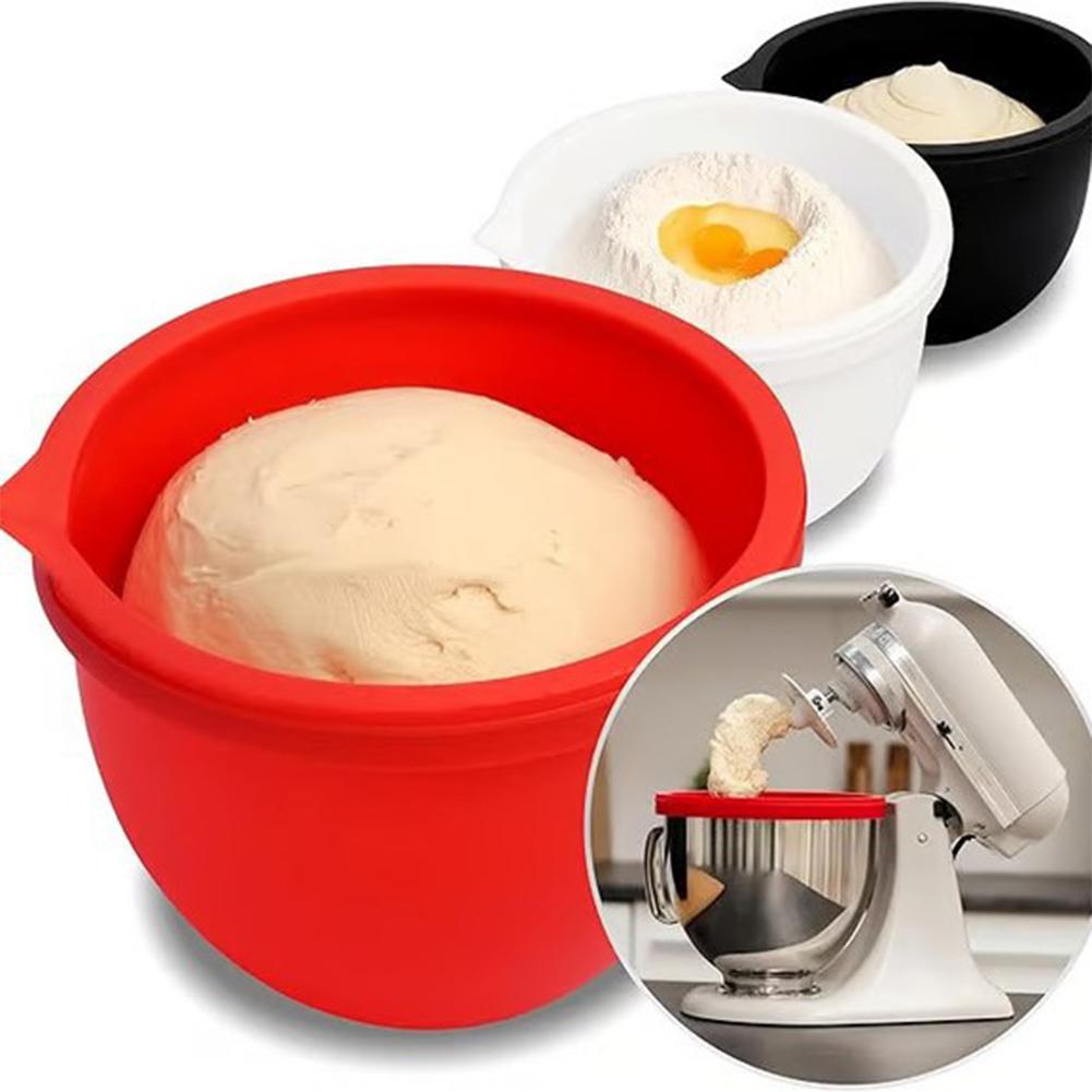 Kitchen Aid Baking Mixer - แผ่นรองชามซิลิโคนพร้อมฝาปิดสำหรับเครื่องผสมอาหารแบบหัวเอียง KitchenAid ความจุ 5 ควอร์ต ทนความร้อน