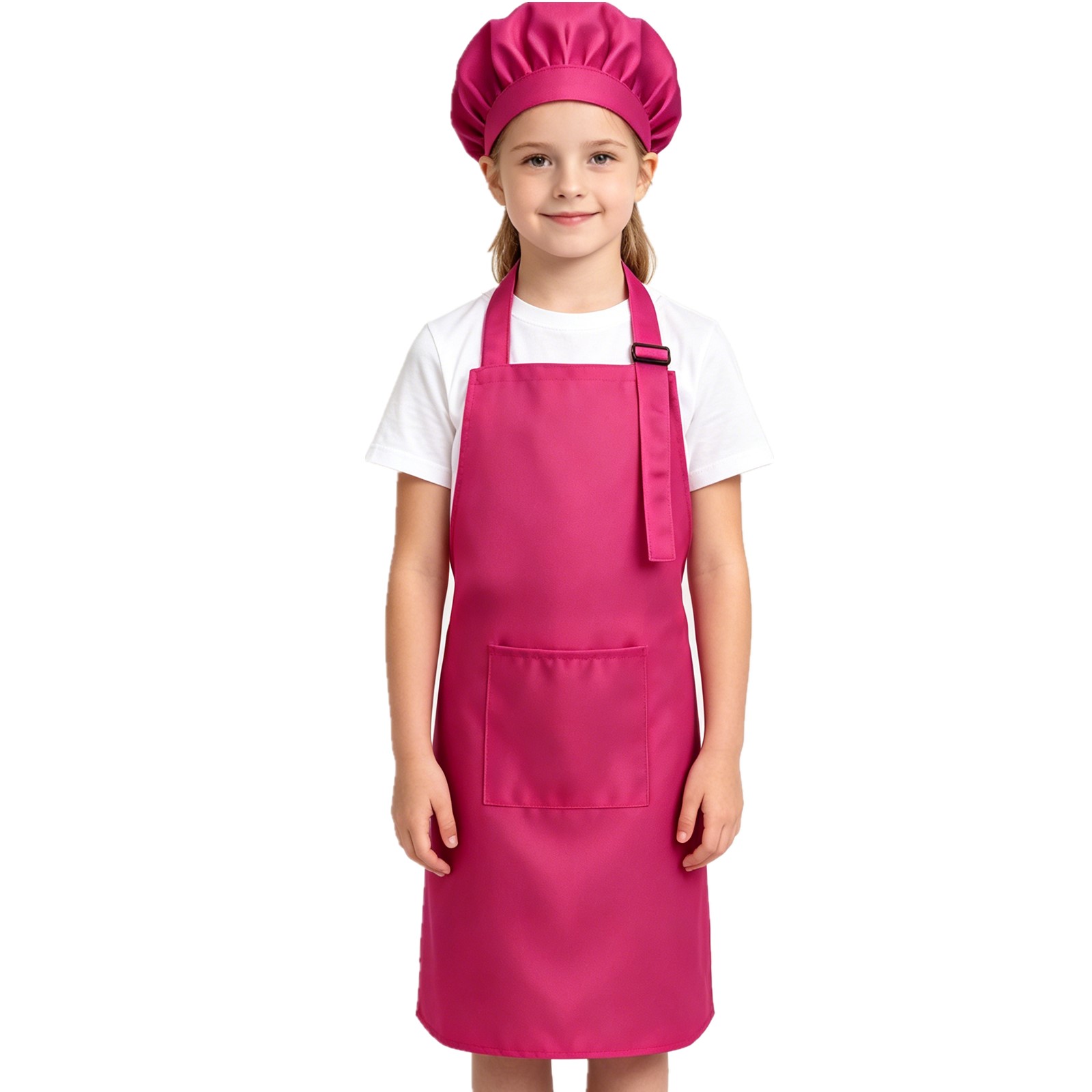 Baking Kitchen Set Up - ผ้ากันเปื้อนเด็กชายหญิงแบบปรับได้พร้อมหมวก ชุดแต่งกายฮาโลวีน ชุดเชฟ ชุดทำอาหาร ชุดทำขนม ชุดกินข้าว