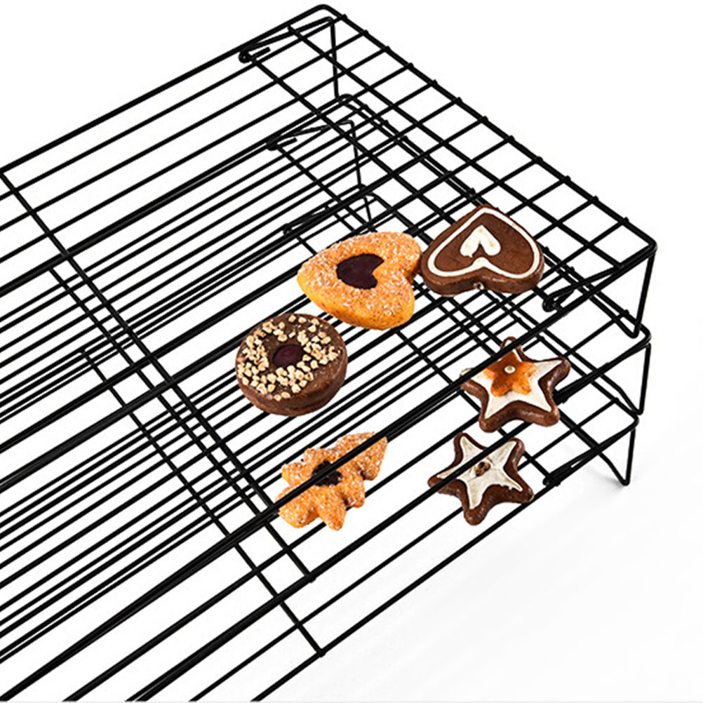 Kitchen Baking Rack - ชั้นวางระบายความร้อน 3 ชั้นสำหรับขนมอบ เตาอบ ทำอาหาร วางซ้อนกันได้