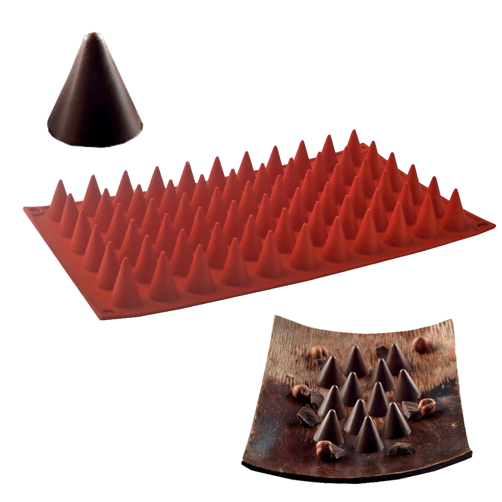 66 เซลล์กรวยช็อกโกแลตเบเกอรี่แ - Silicone Cake Mold บทวิจารณ์และราคา