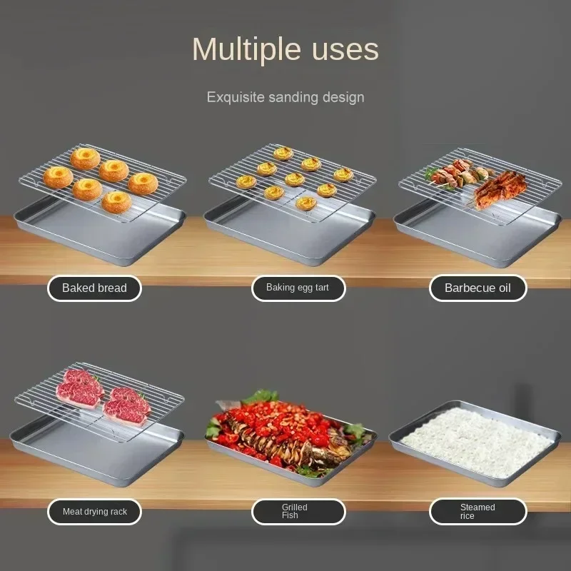 ถาดอบสแตนเลสพร้อมชั้นวางลวดเค้ - Kitchen Baking Rack บทวิจารณ์และราคา