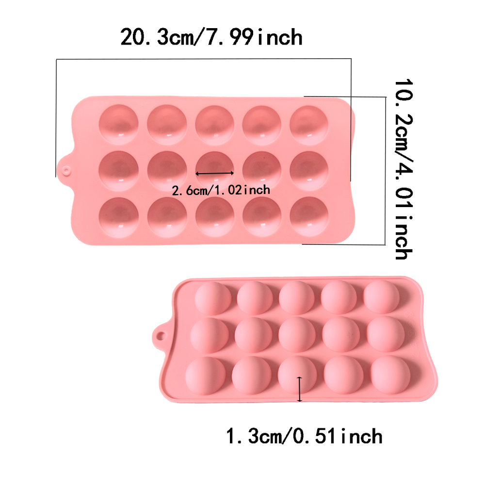 แม่พิมพ์ซิลิโคนช็อคโกแลตครึ่งว - Kitchen Baking Molds บทวิจารณ์และราคา