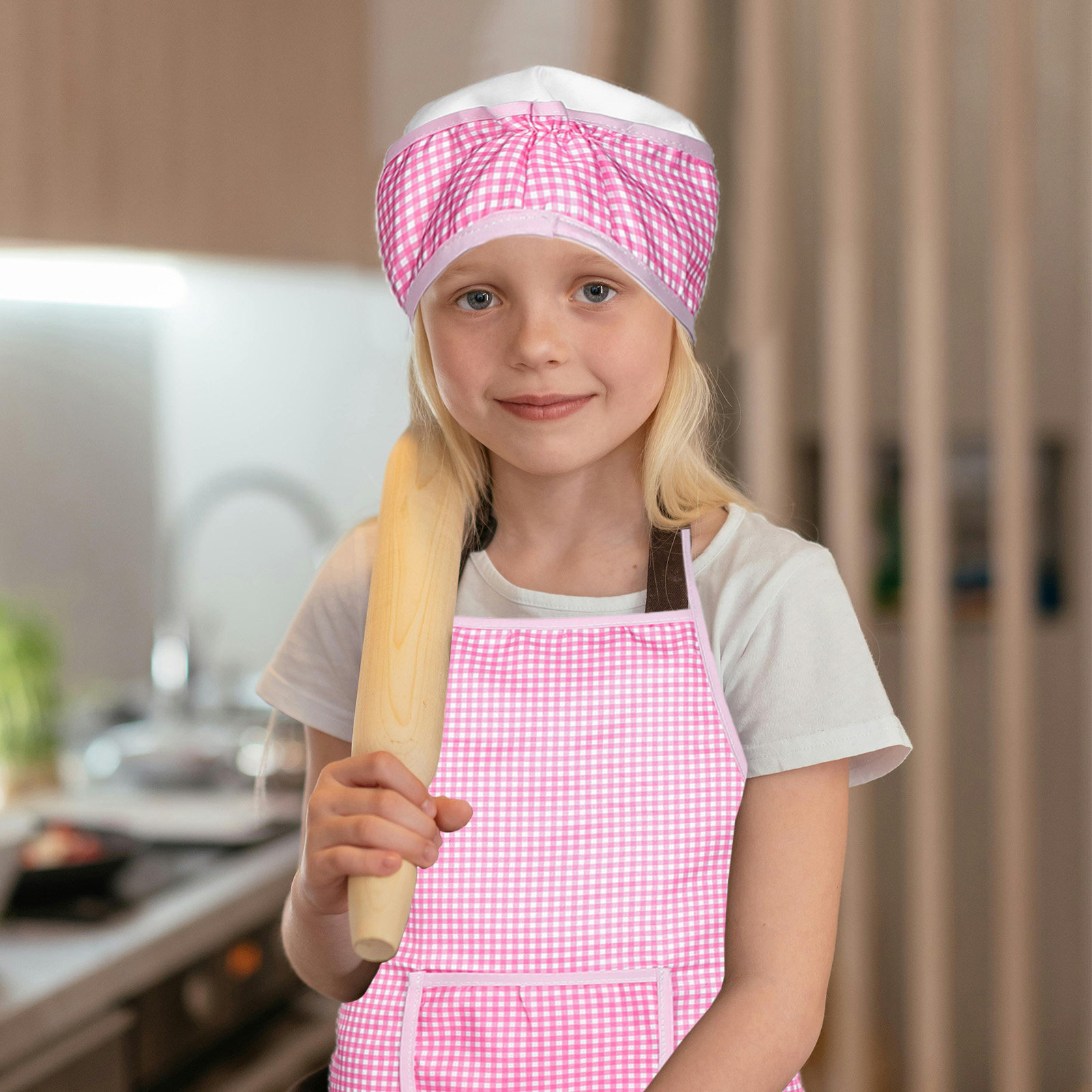 ชุดผ้ากันเปื้อนเด็กและหมวกเชฟ  - Baking Kitchen Set Up บทวิจารณ์และราคา