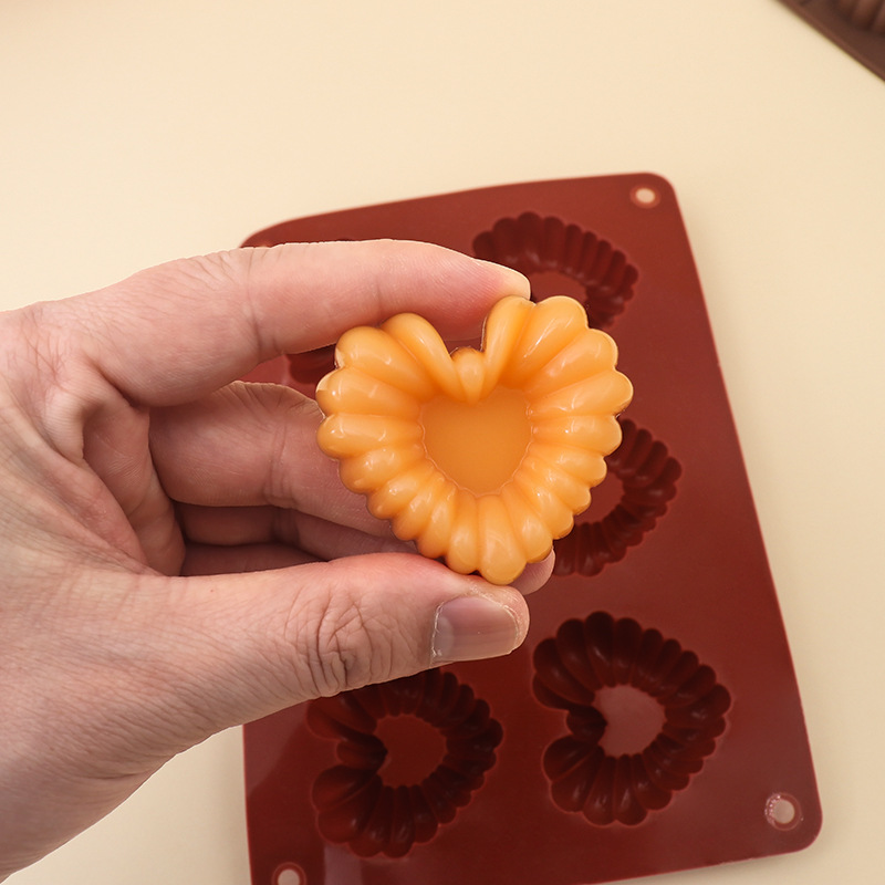 รูปหัวใจซิลิโคนช็อกโกแลตแม่พิม - Kitchen Baking Molds บทวิจารณ์และราคา
