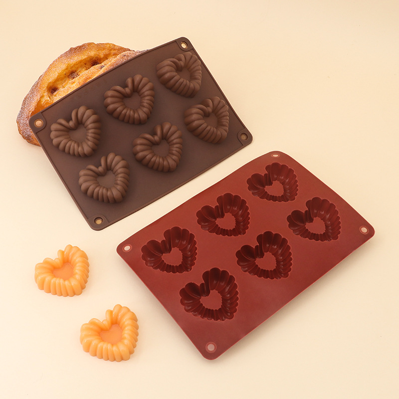 รูปหัวใจซิลิโคนช็อกโกแลตแม่พิม - Kitchen Baking Molds บทวิจารณ์และราคา