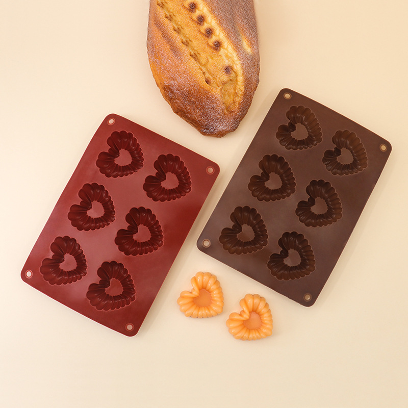 รูปหัวใจซิลิโคนช็อกโกแลตแม่พิม - Kitchen Baking Molds บทวิจารณ์และราคา