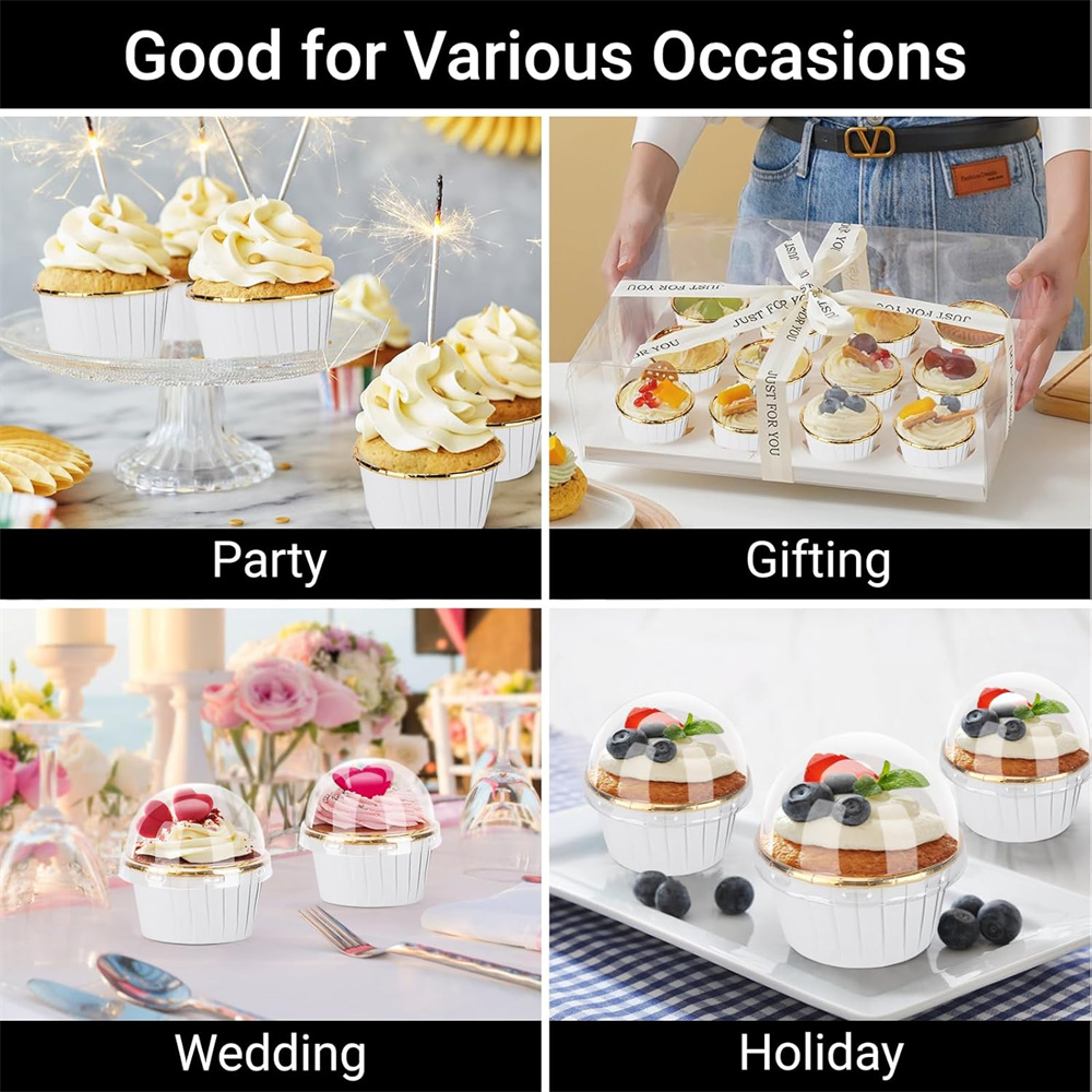 50 pcs มัฟฟินถ้วยกระดาษ Cupcak - Kitchen Tools For Baking บทวิจารณ์และราคา