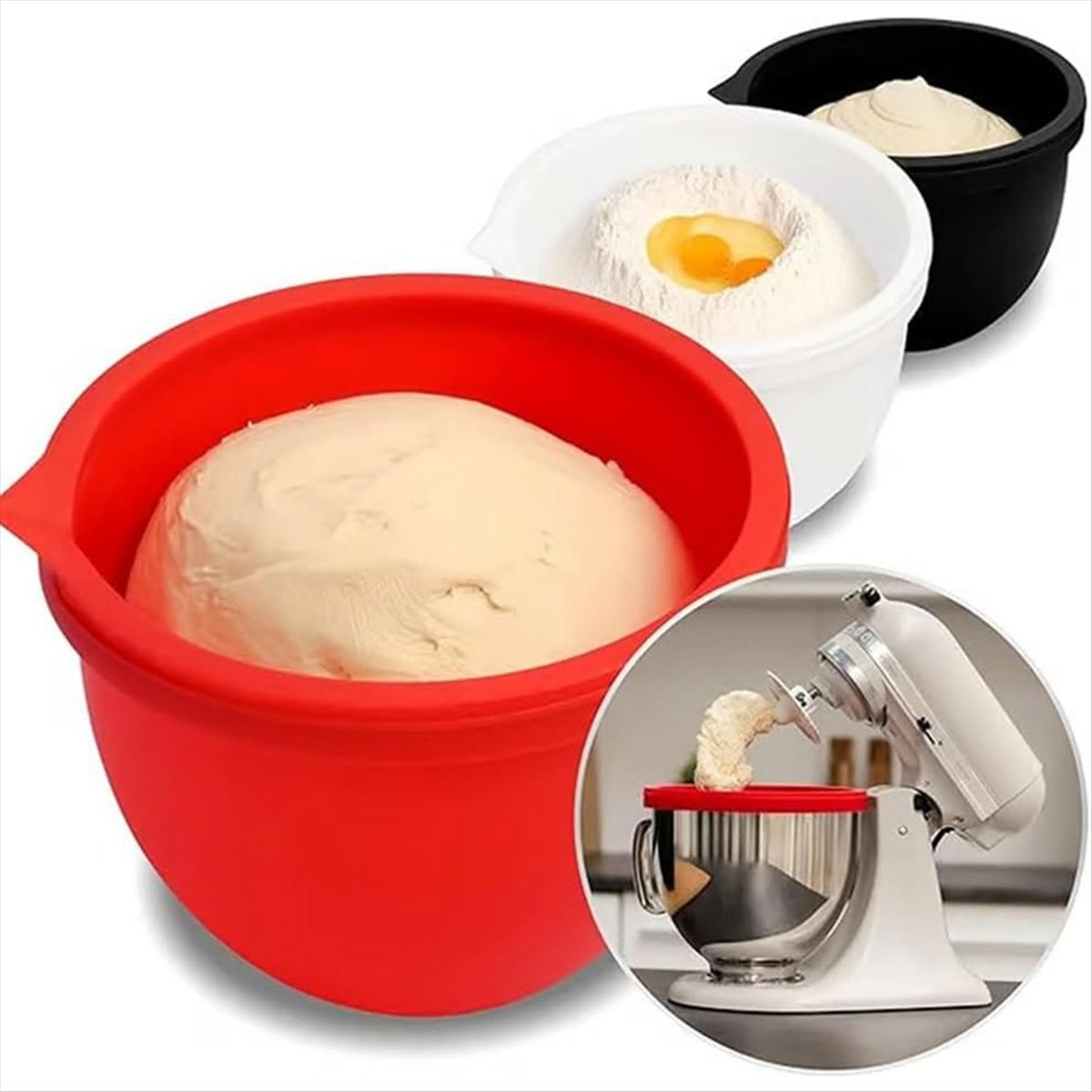 (A25M) แผ่นซิลิโคน 3 ชิ้นสำหรั - Kitchen Aid Baking Mixer บทวิจารณ์และราคา