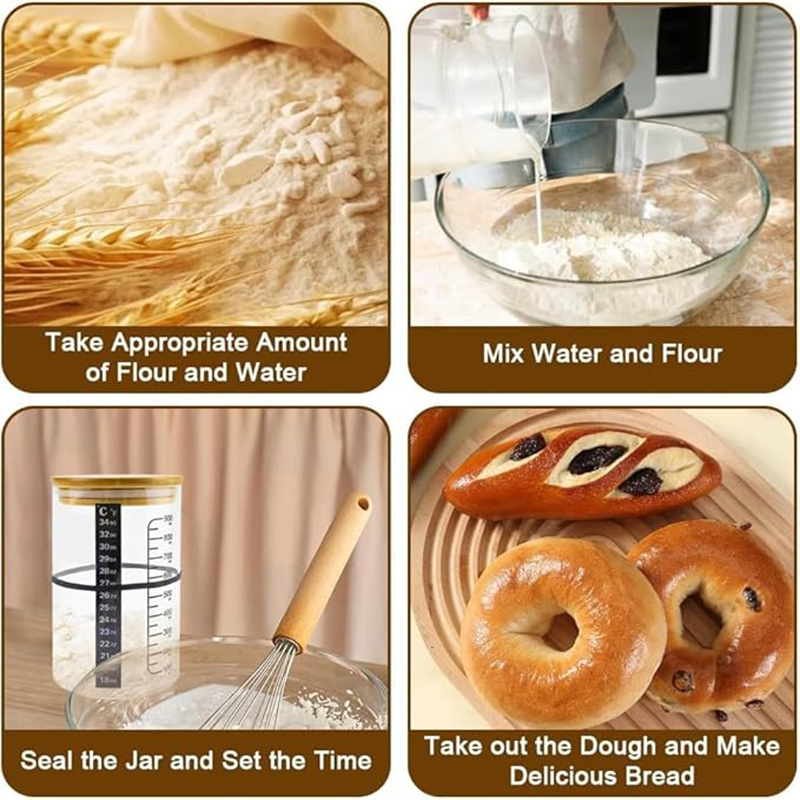 ชุดขวดหมักแป้งซาวโดว์ ขวดหมักแ - Kitchen Baking Kit บทวิจารณ์และราคา