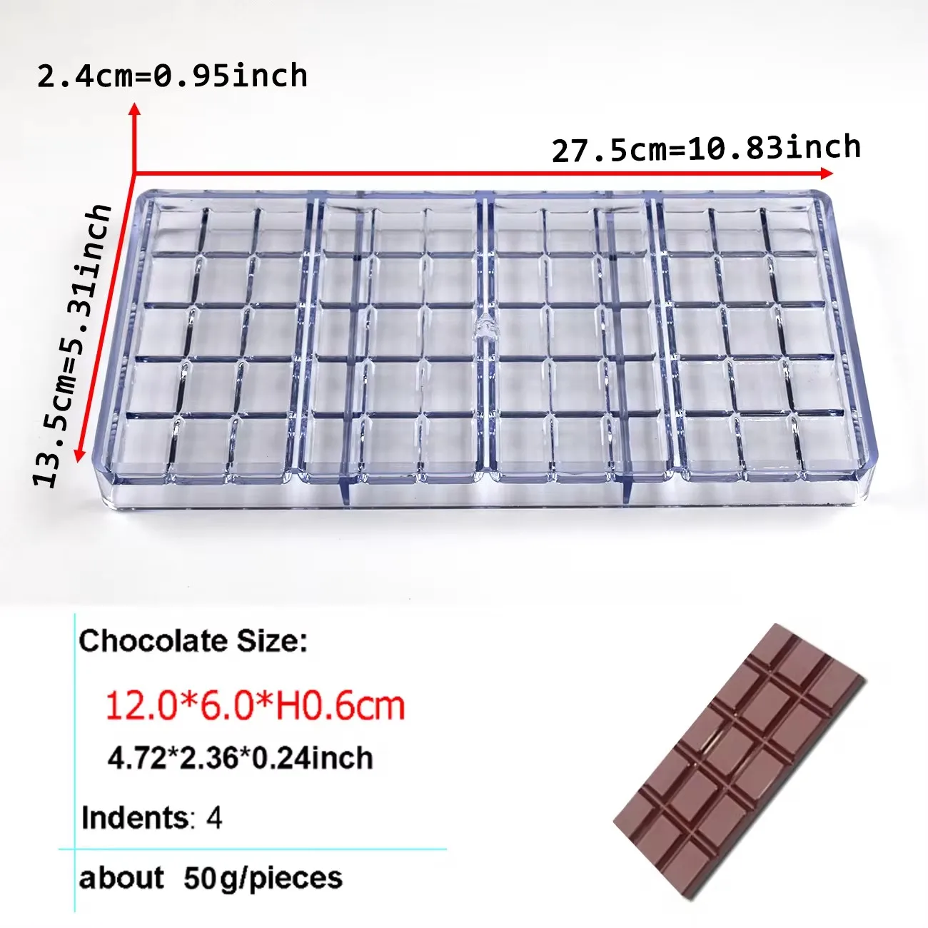 แม่พิมพ์ช็อกโกแลตโพลีคาร์บอเนต - Kitchen Tools For Baking บทวิจารณ์และราคา