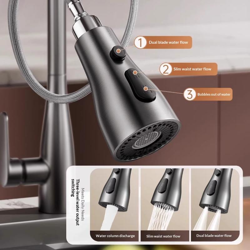 หัวฉีดก๊อกน้ำแบบดึงออกได้ 3 โห - Kitchen Baking Kit บทวิจารณ์และราคา