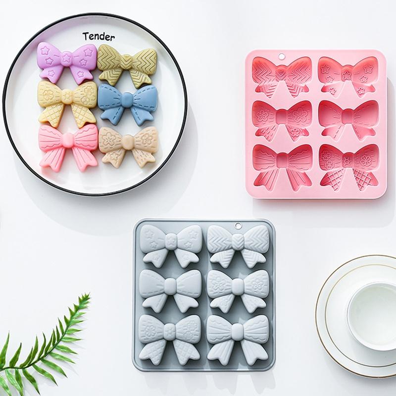 แม่พิมพ์ซิลิโคนรูปโบว์ 6 ช่อง  - Silicone Cake Mold บทวิจารณ์และราคา