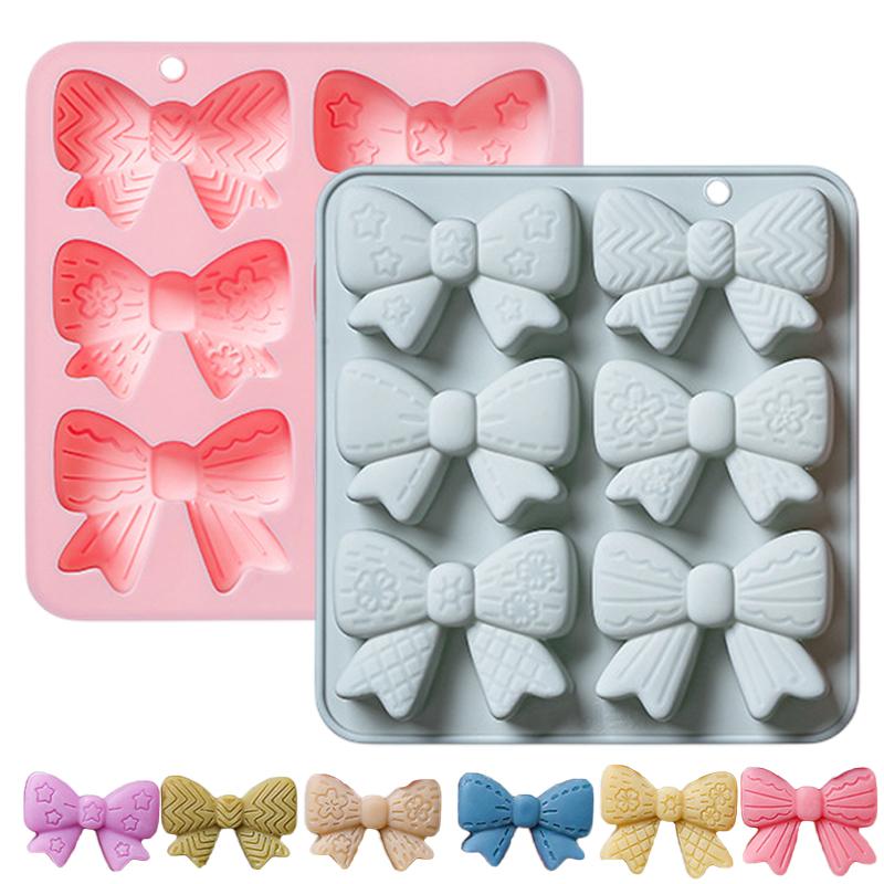 แม่พิมพ์ซิลิโคนรูปโบว์ 6 ช่อง  - Silicone Cake Mold บทวิจารณ์และราคา