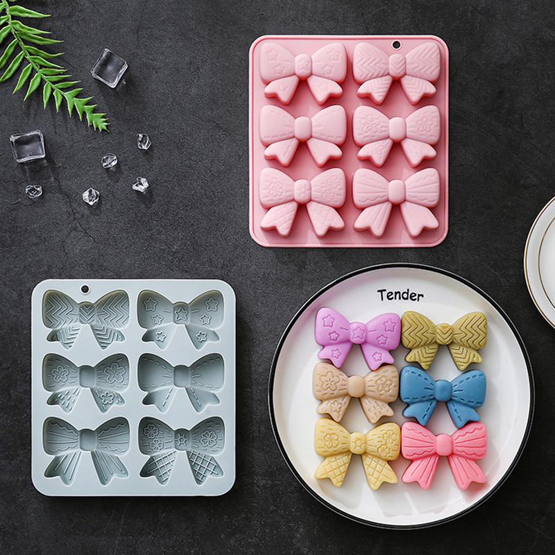 แม่พิมพ์ซิลิโคนรูปโบว์ 6 ช่อง  - Silicone Cake Mold บทวิจารณ์และราคา