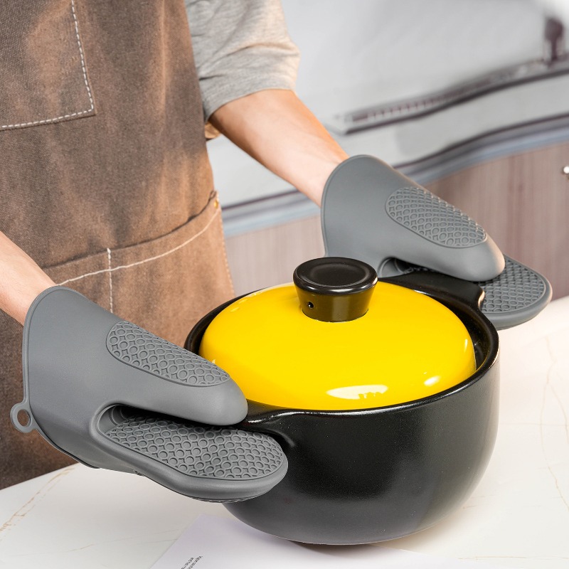 ที่หนีบมือซิลิโคนแบบหนา, ถุงมื - Kitchen Baking Gloves บทวิจารณ์และราคา