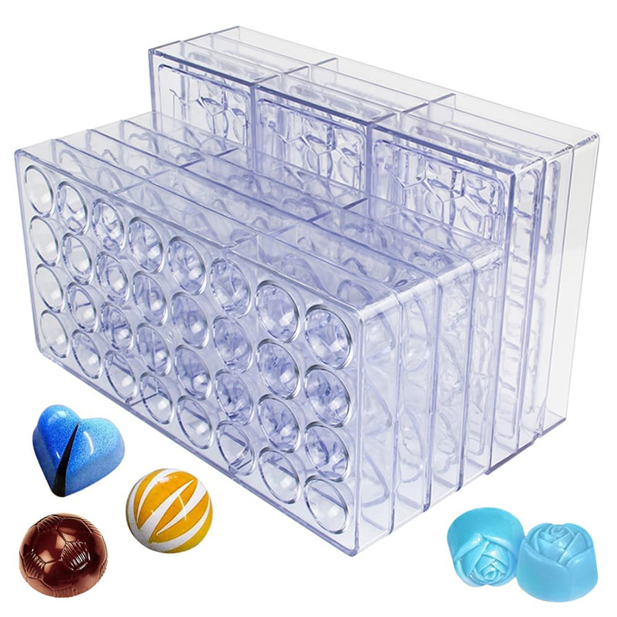 24 รูปแบบพลาสติกแม่พิมพ์ช็อกโก - Kitchen Baking Molds บทวิจารณ์และราคา
