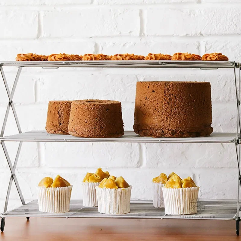 ชั้นวางเค้กแบบพับได้หลายชั้น ไ - Kitchen Baking Rack บทวิจารณ์และราคา