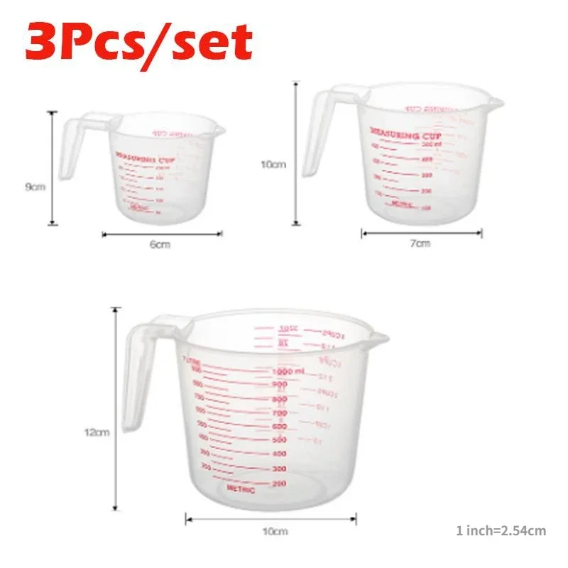 3 ชิ้นชุดเบเกอรี่ถ้วยตวงของเหล - Kitchen Baking Kit บทวิจารณ์และราคา