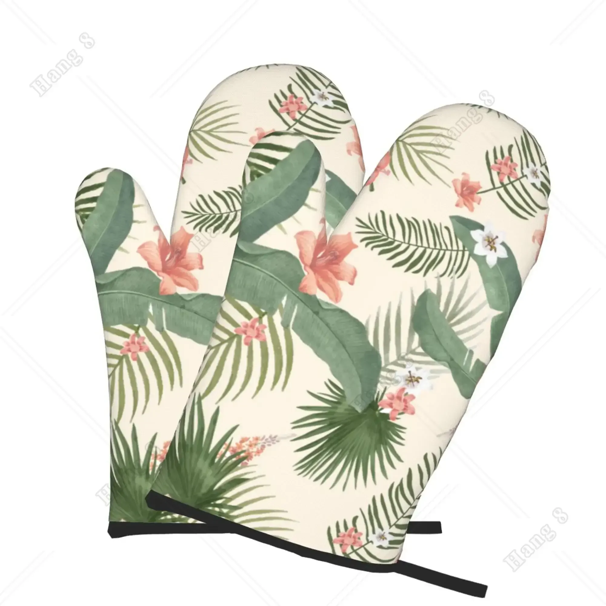 ฮาวาย Hibiscus ดอกไม้ปาล์มเตาอ - Kitchen Baking Gloves บทวิจารณ์และราคา