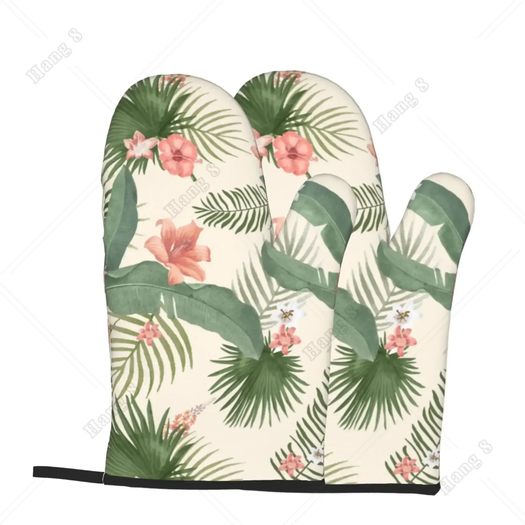 ฮาวาย Hibiscus ดอกไม้ปาล์มเตาอ - Kitchen Baking Gloves บทวิจารณ์และราคา