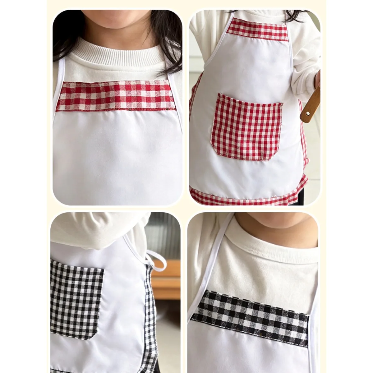 ชุดผ้ากันเปื้อนและหมวกเชฟลายตา - Baking Kitchen Set Up บทวิจารณ์และราคา