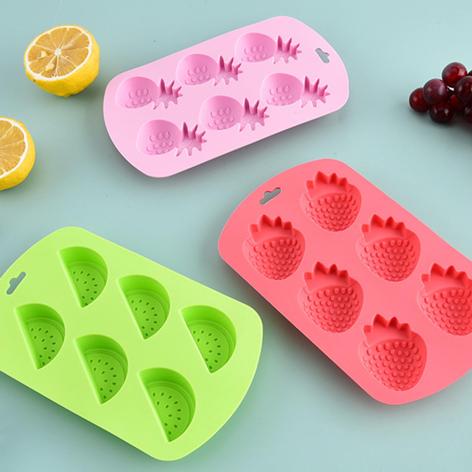 แม่พิมพ์ซิลิโคนรูปผลไม้ 6 ช่อง - Kitchen Baking Molds บทวิจารณ์และราคา