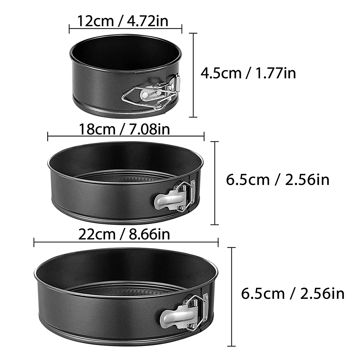 1 PC, 3 PCS เค้กชุดกระทะ, รอบ  - Springform Pan Set บทวิจารณ์และราคา