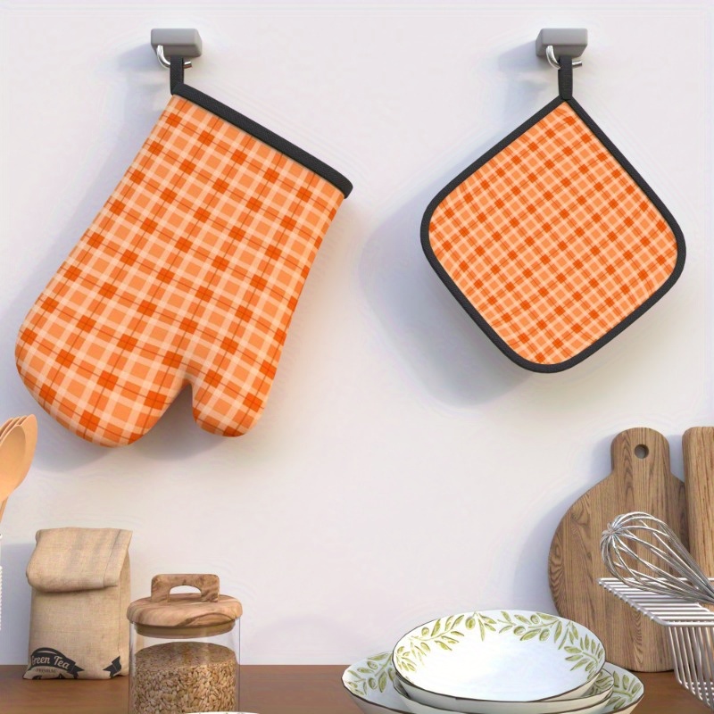 ถุงมือกันความร้อนและที่รองหม้อ - Kitchen Baking Gloves บทวิจารณ์และราคา