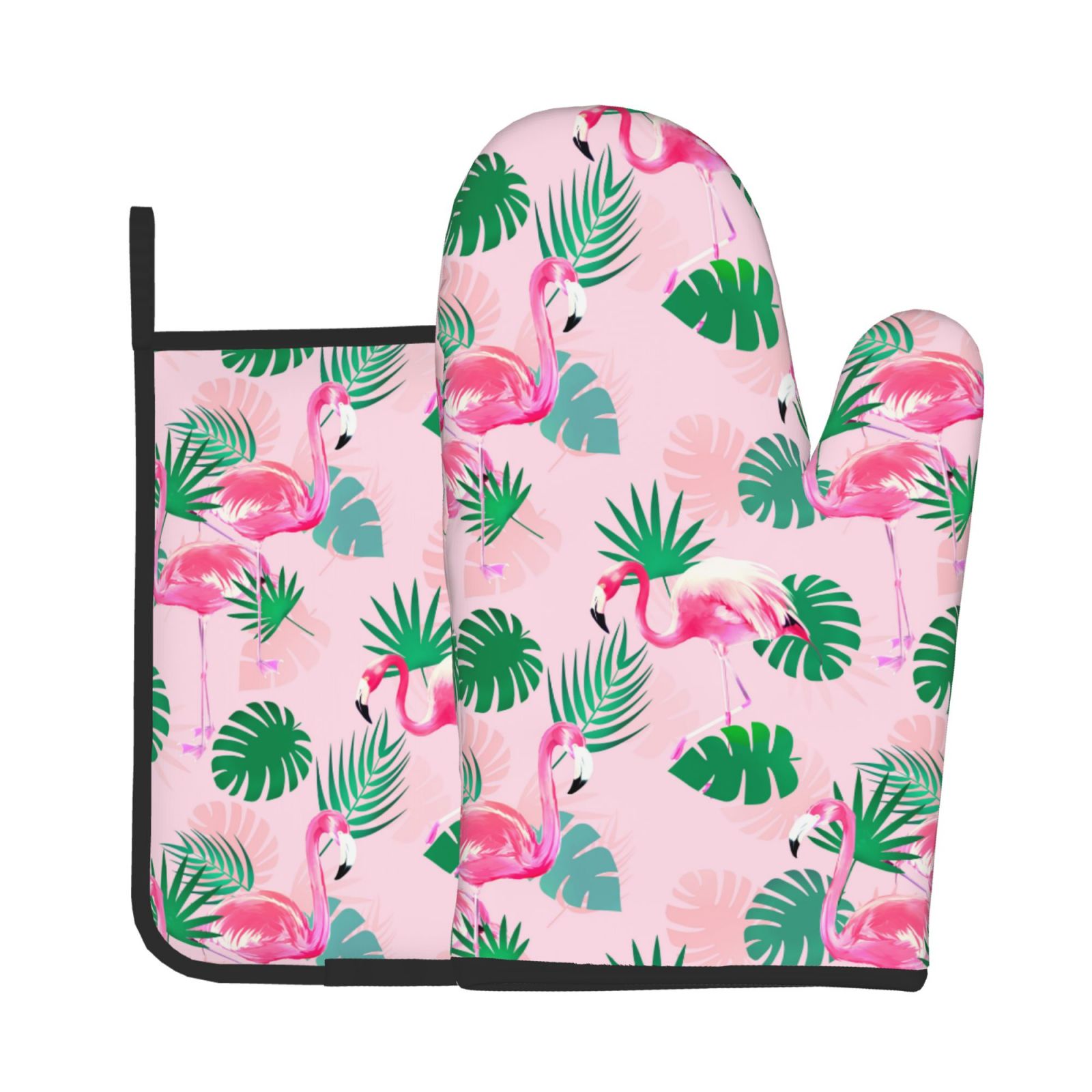 Flamingo เตาอบ Mitts และผู้ถือ - Kitchen Baking Gloves บทวิจารณ์และราคา