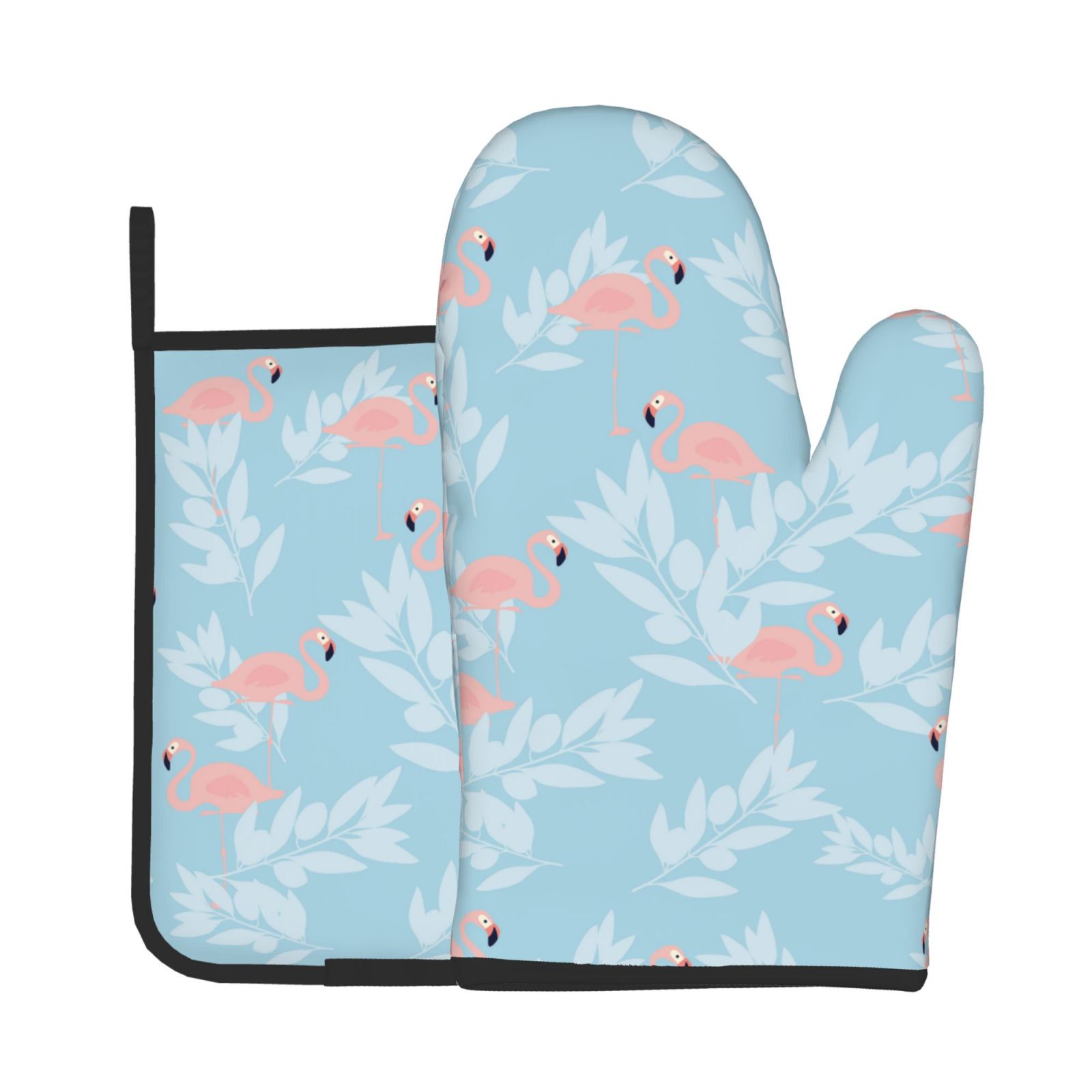 Flamingo เตาอบ Mitts และผู้ถือ - Kitchen Baking Gloves บทวิจารณ์และราคา