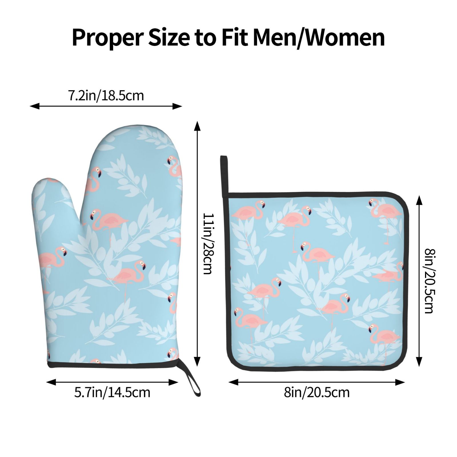 Flamingo เตาอบ Mitts และผู้ถือ - Kitchen Baking Gloves บทวิจารณ์และราคา