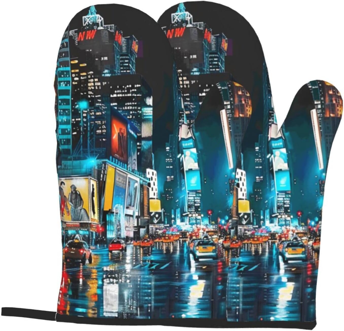 New York Paintings พิมพ์ถุงมือ - Kitchen Baking Gloves บทวิจารณ์และราคา