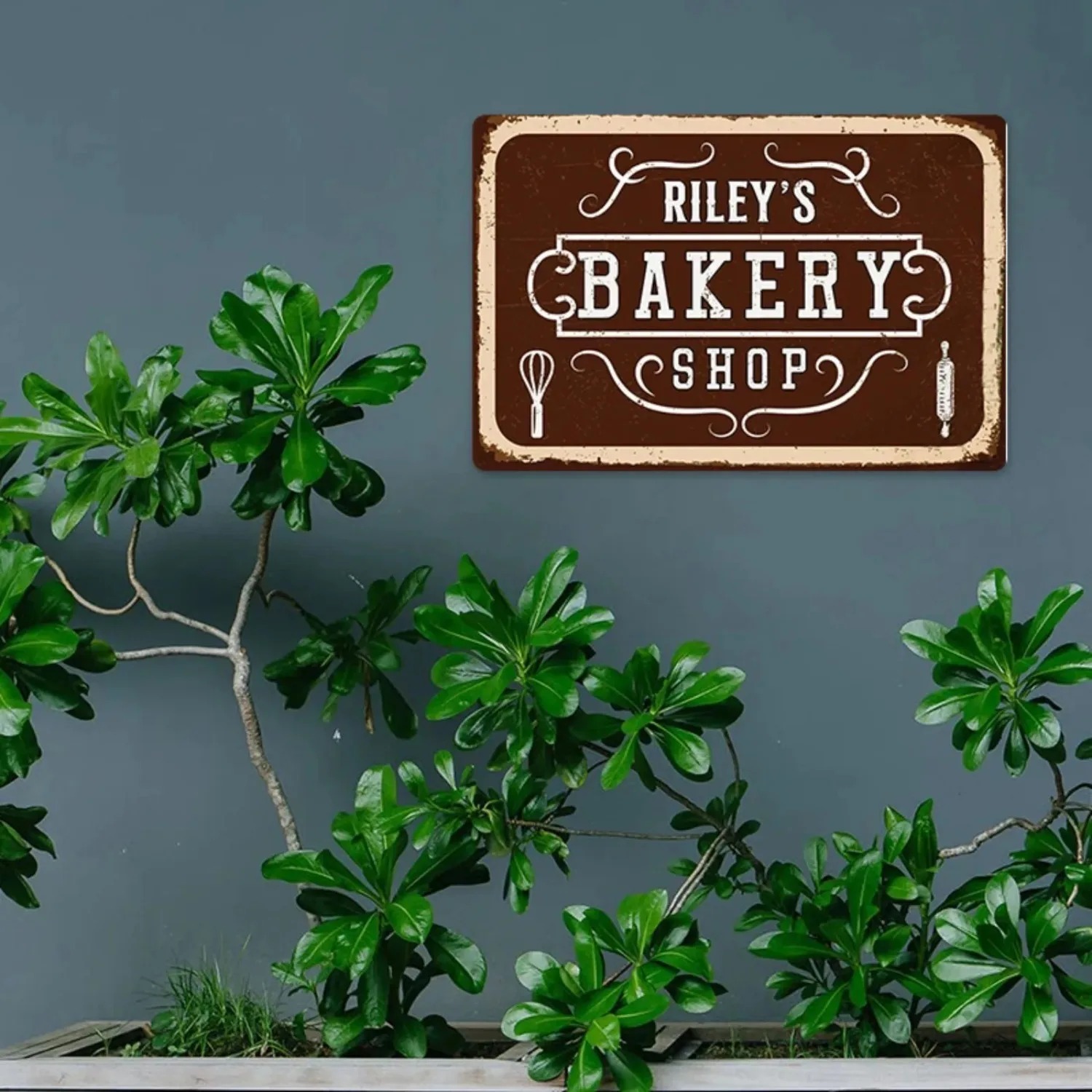 ป้ายโลหะเบเกอรี่สมัยใหม่แบบกำห - Kitchen Bakery บทวิจารณ์และราคา