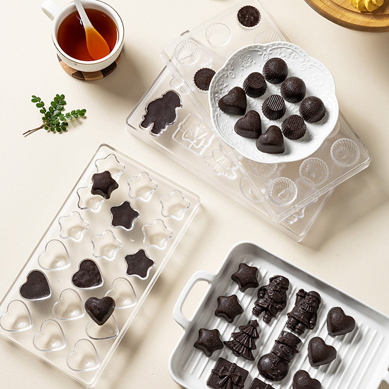 แม่พิมพ์ช็อกโกแลตพลาสติก PS โป - Kitchen Baking Molds บทวิจารณ์และราคา