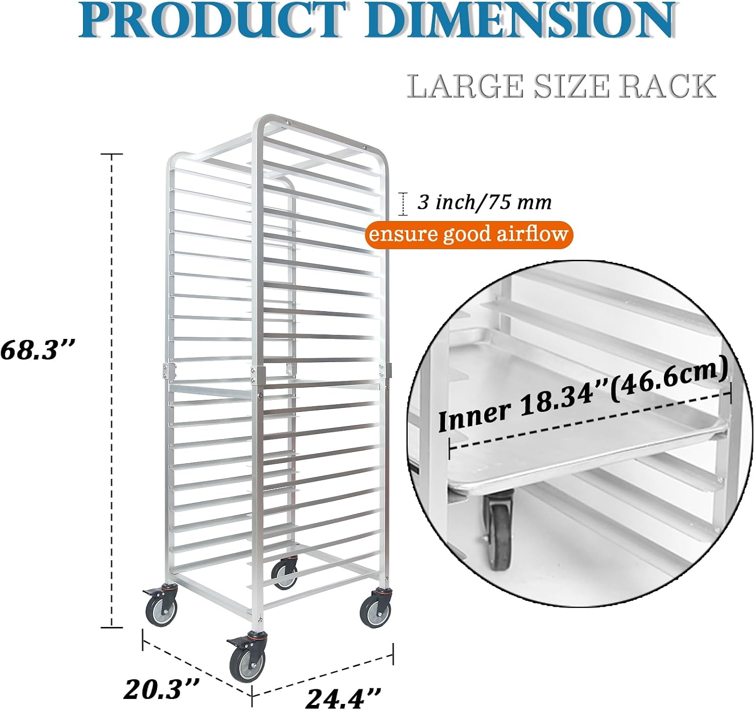 ชั้นวางถาดสแตนเลส 20 ชั้น พร้อ - Kitchen Baking Rack บทวิจารณ์และราคา