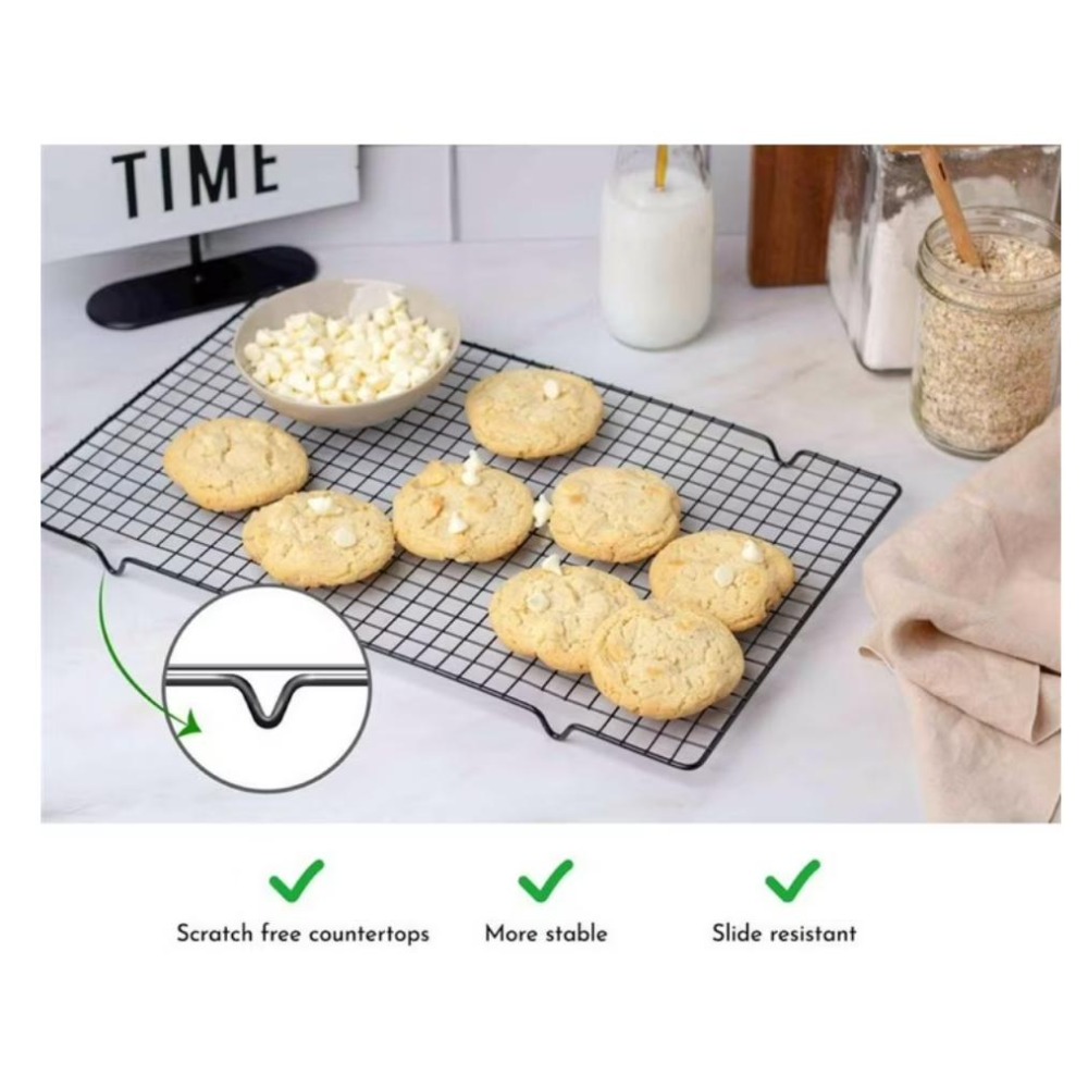 ชุดตะแกรงอบทรงสี่เหลี่ยมผืนผ้า - Kitchen Baking Rack บทวิจารณ์และราคา