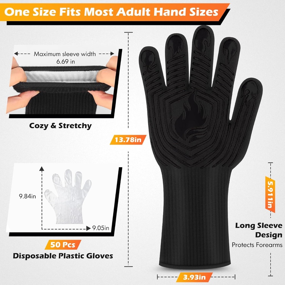 ถุงมือบาร์บีคิว, 1472 ° ถุงมือ - Kitchen Baking Gloves บทวิจารณ์และราคา